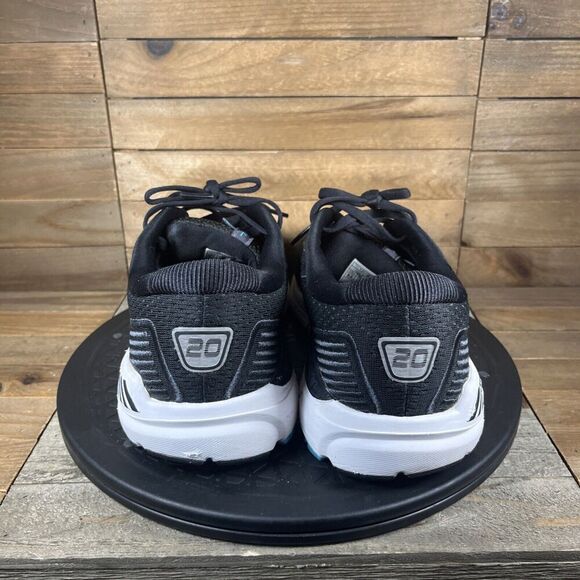 Brooks Women's Size 9.5 Wide Ariel 20 Black Blue Lace Up Running Shoes Sneakers - Picture 4 of 10